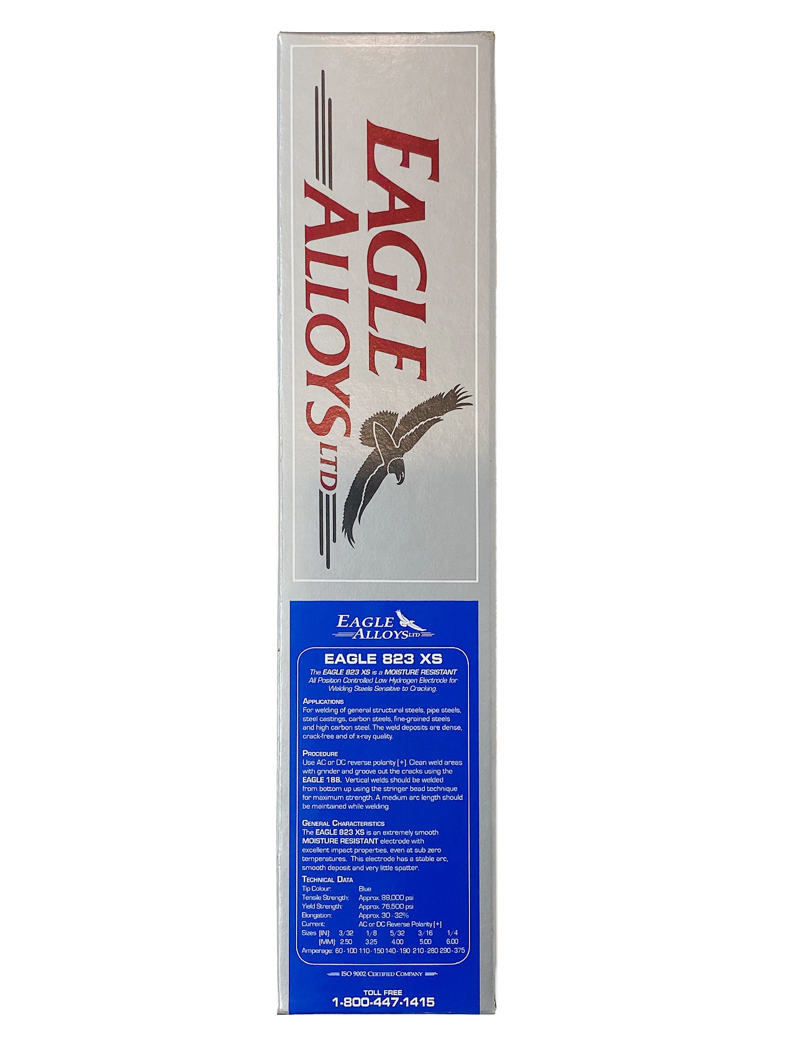 EAGLE 823 XS: Moisture-Resistant Low Hydrogen Electrode – Eagle