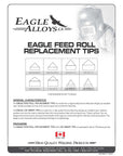 Eagle FRT-1 Feed Roll Replacement Tips | Chrome Alloy Wear Tips