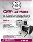 EA40205M - Battery Mig Welder