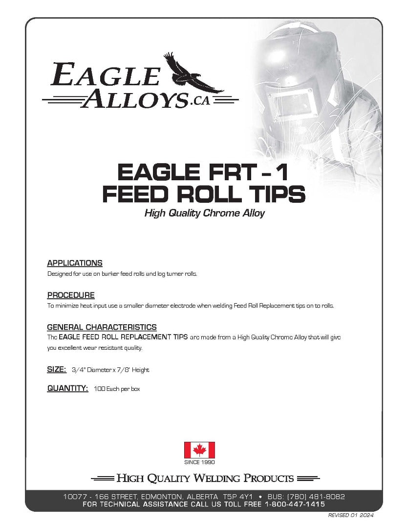 EAGLE FRT 1 FEED ROLL TIPS | High Quality Chrome Alloy PDF