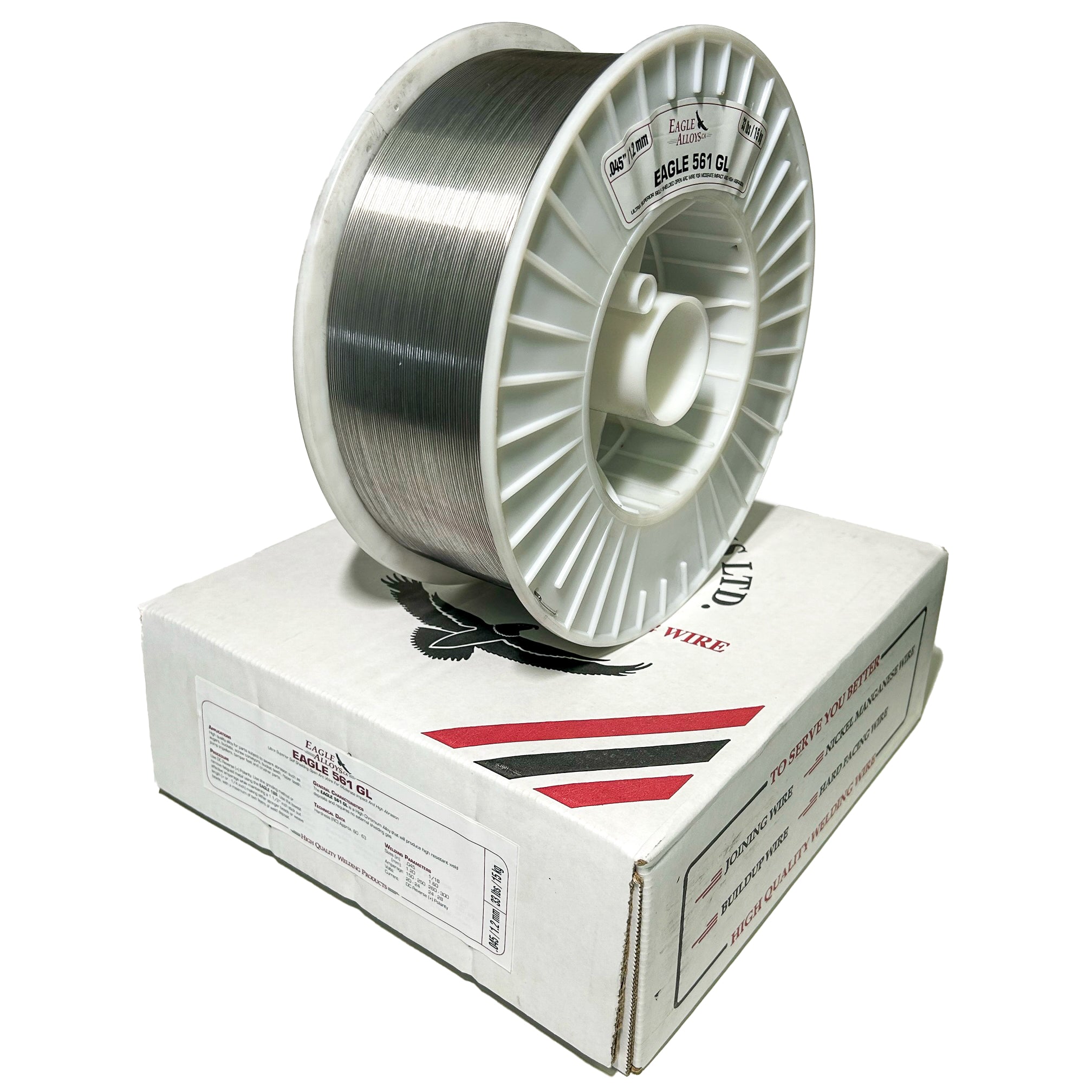 EAGLE 561 GL | Ultra superior self shielded open arc wire for moderate impact and high abrasion.