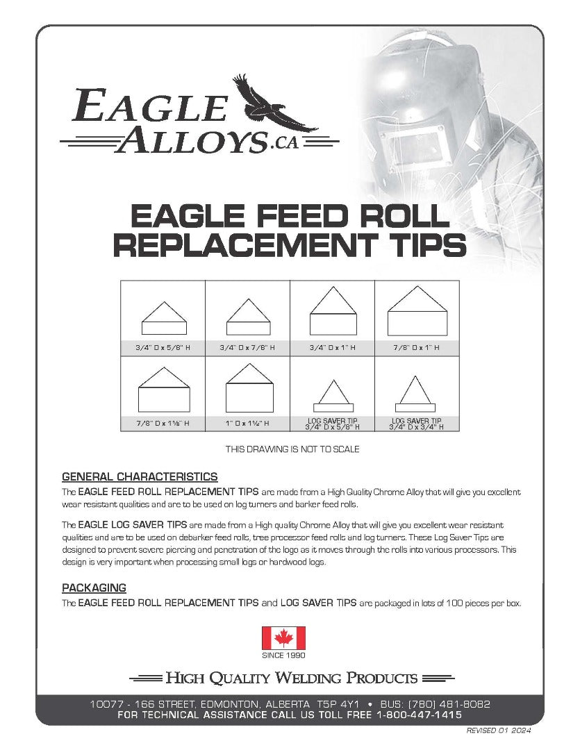 EAGLE FRT - 4 FEED ROLL TIPS